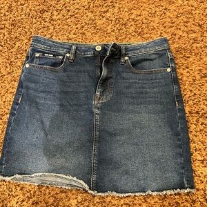 DKNY Dark Blue Denim Mini Skirt